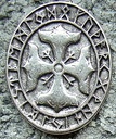 Thors Kreuz, silberfarbener Beschlag