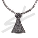 Halskette Mittelalter Mammen Axt , silberfarben