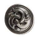 Wirbel-Triskele klein, silberfarbener Beschlag