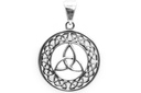 Keltisches Amulett, Anhänger 'Triana - Keltische Dreiheit' aus Silber 925- Mittelalter, Larp, Reenactment Schmuck