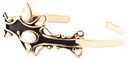 Armreif ANORA aus Bronze Ø 6,4 cm – Ornament-Design mit Perlmuttintarsien