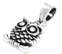 Schmuckstück  Bohemia Schmuck Anhänger MAJU 1.8 cm Kleine weise Eule Silber 1.8 cm