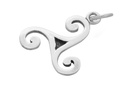 Schmuck Anhänger Svanya 2,1 cm – Silber 925 – Keltisches Triskele-Amulett für Schutz & Wandel