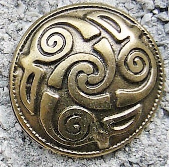 [N-102-2] keltischer Wirbel, messingfarben