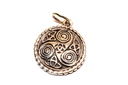 Schmuck Anhänger Silis Ø 2,4 cm – Bronze – Keltisches Triskel-Amulett für Schutz & Wandel