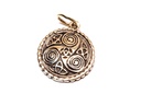 Schmuck Anhänger Silis Ø 2,4 cm – Bronze – Keltisches Triskel-Amulett für Schutz & Wandel