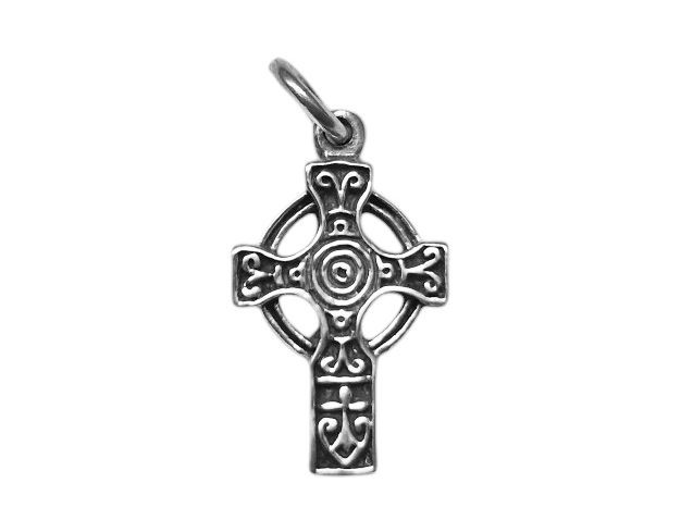 Keltisches Amulett DEVY aus 925er Silber – Kleines Schutzkreuz für Balance und Spiritualität (2,1 cm)