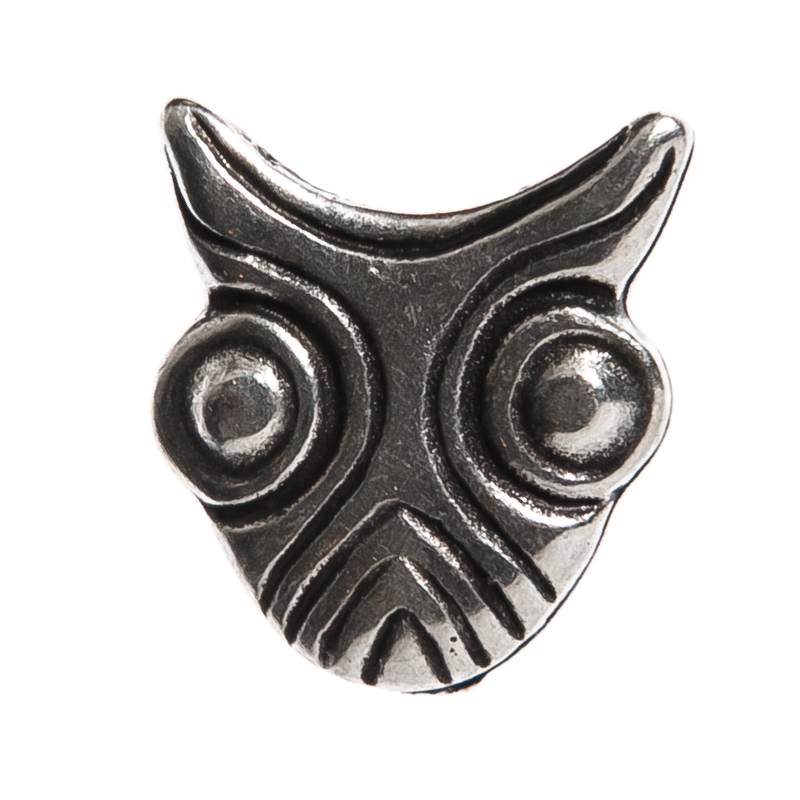 [N-289-1] piktischer Stierkopf, silberfarbener Beschlag