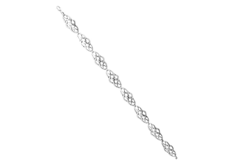 [ark7-2] CELTIC HARMONY Armkette aus Silber – Keltisches Freundschaftsarmband 19 cm