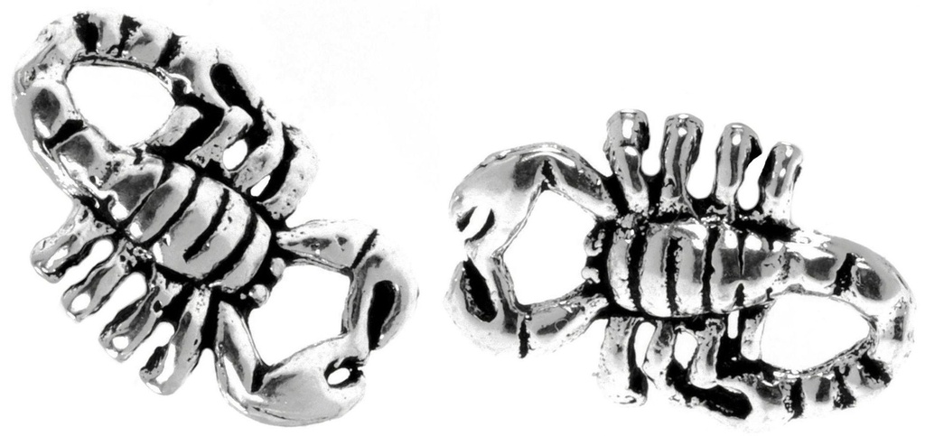 Ohrstecker "Ballista Skorpion" – 8 mm Silber 925 | Mystischer Skorpion-Schmuck