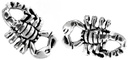 Ohrstecker "Ballista Skorpion" – 8 mm Silber 925 | Mystischer Skorpion-Schmuck