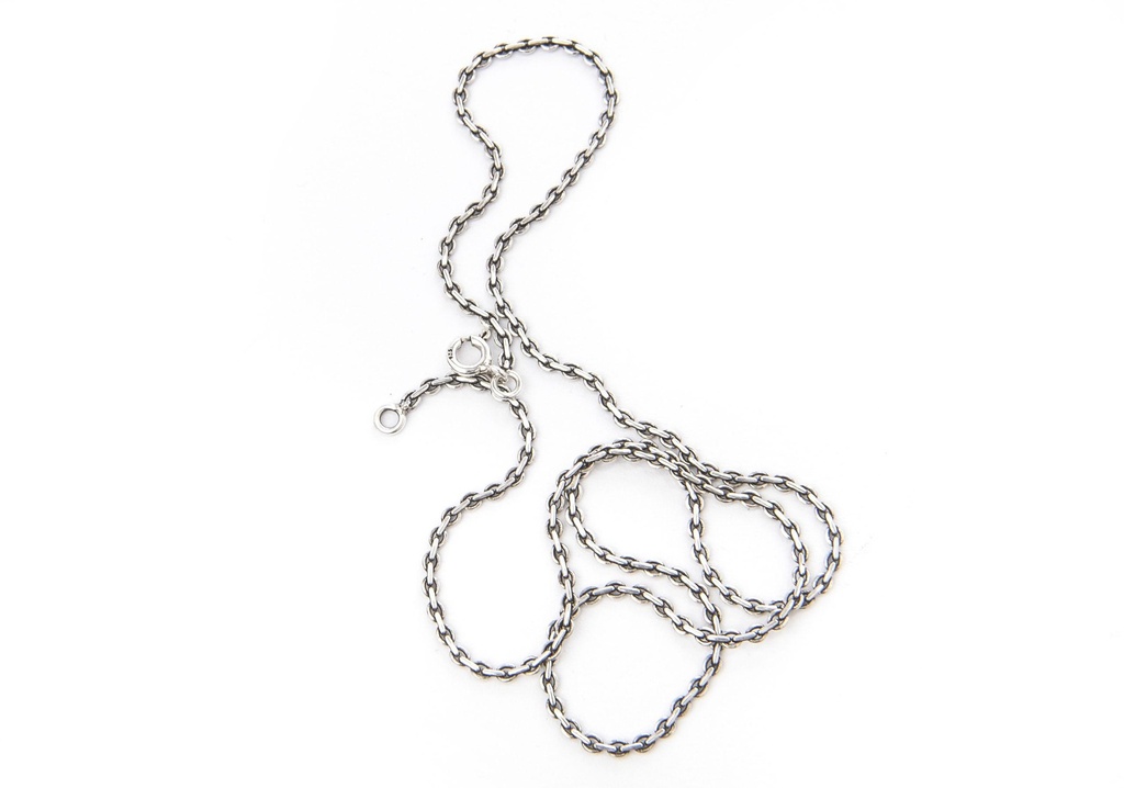 [k11d] Silberkette Thara 55 cm – Feine Ankerkette aus Silber 925 im Wikingerstil 