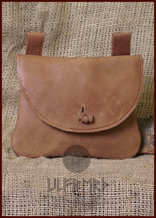 Mittelalter Gürteltasche aus Leder rechteckig