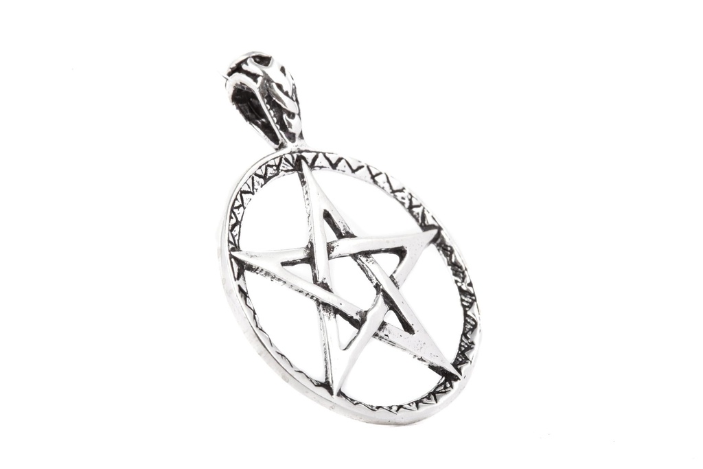 Schmuck Anhänger Pentagramm 3 cm – Silber 925 – Keltisches Schutzamulett für Glück & Balance