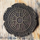 VEGVISIR, groß, altmessingfarbener Beschlag