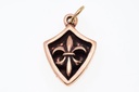 Mittelalter-Anhänger LYSA aus Bronze – Symbol der Schwertlilie (2,6 cm)