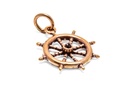 Amulett Anhänger "Mare – Steuerrad" aus Bronze – Symbol für Selbstbestimmung & Führung 2,8 cm