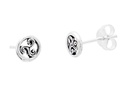 Keltische Ohrstecker Ciana aus Silber – Triskele Ohrringe 7 mm