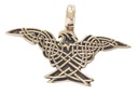 Schmuck Anhänger Arcon 4,6 cm – Bronze – Keltischer Greifvogel als Amulett für Schutz & Weisheit