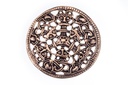 Anhänger HAGAL aus Bronze – Wikinger Schutzrune Amulett Ø 5 cm