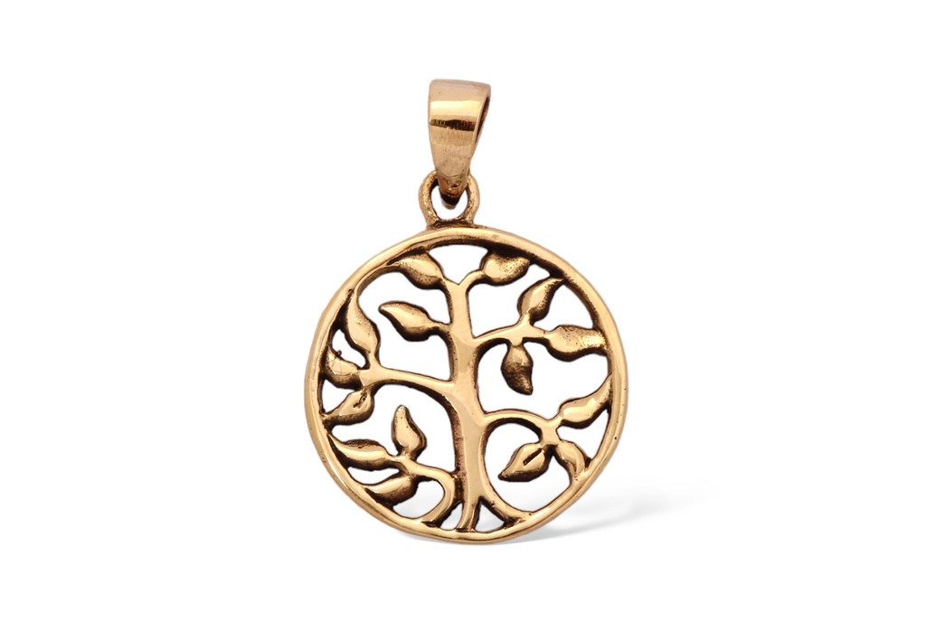 Baum-Amulett ROWAN aus Bronze – Symbol für Naturmagie und Schutz (3,1 cm)