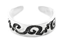 Zehenring "Tribal Spirals" aus Silber 925 – Mystischer Schmuck mit Spiralmuster 5 mm