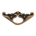 Befestigungsöse messingfarben – Historischer Zierbeschlag für Gürtel & Taschen, 44 mm breit