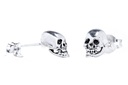 Ohrstecker SKULL aus 925er Silber 7 mm – Kleine Totenkopf Gothic Schmuck