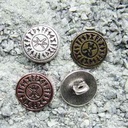Wikinger Knopf „Odins Schutz“ kupfer – 15 mm Symbolknopf für Tunika, Hemd & Umhang