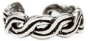 Ohrklemme „Zopfy – Keltischer Knoten“ aus 925er Silber – Clip ohne Piercing 4 mm