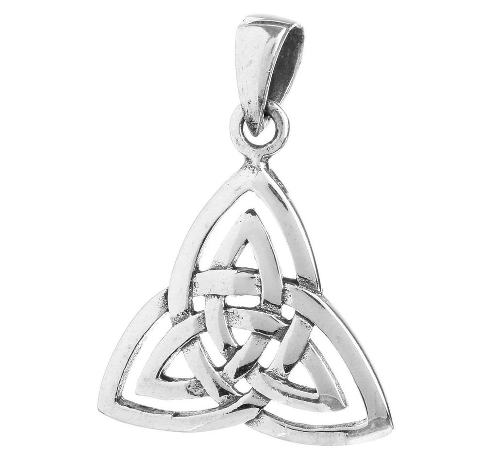 Schmuck Anhänger Trinity 2 cm – Silber 925 – Kleines irisches Amulett für Schutz & Verbundenheit