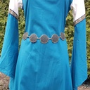 Kettengürtel Gitterkreis messingfarben Gliedergürtel Accessoire für Larp, Mittelalter und Alltag