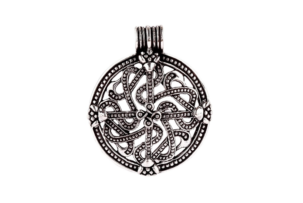 Anhänger VINGARD Wikingerschmuck aus Silber – Nordisches Schutzkreuz Amulett 3,3 cm