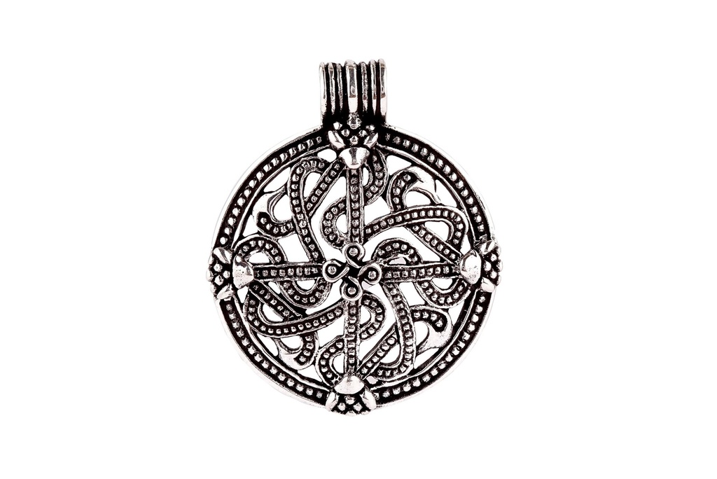 Anhänger VINGARD Wikingerschmuck aus Silber – Nordisches Schutzkreuz Amulett 3,3 cm