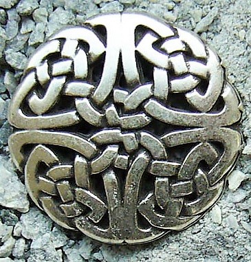 Celtic Knot 1 Zierbeschlag in Silberoptik – Keltischer Rundknoten Ø 30 mm