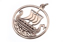 Anhänger SVOLD aus Bronze – Großes Wikingerschiff Drachenboot Amulett 3,2 cm