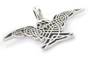 Schmuck Anhänger Arcon 4,5 cm – Silber 925 – Keltisches Amulett mit Greifvogel-Symbolik