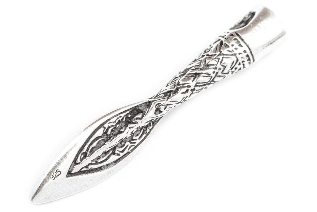 [WK2015-am110] Wikinger Schmuck-Anhänger ARAWN – Speerspitze aus 925er Sterling Silber