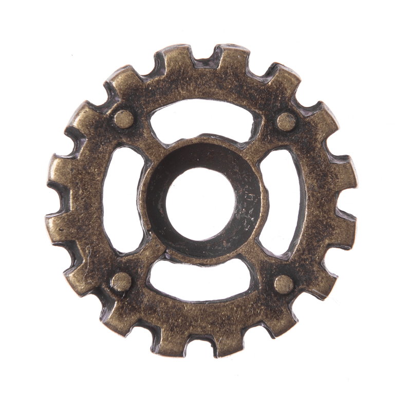 Wheel, altmessingfarbener Beschlag