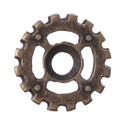 Wheel, altmessingfarbener Beschlag