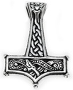 Thorshammer Anhänger THUMÍR aus Silber – Mjölnir Wikinger Schmuck 4,2 cm