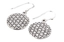 SVALA Ohrringe aus Silber – Blume des Lebens Ohrschmuck im Boho-Stil Ø 2,2 cm