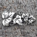 VINE, Blätter-Beschlag, silbern Efeu