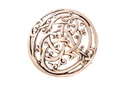 Wikinger Fibel Brosche "Urnes" aus Bronze – Scheibenfibel mit Ornamentik 3,6 cm
