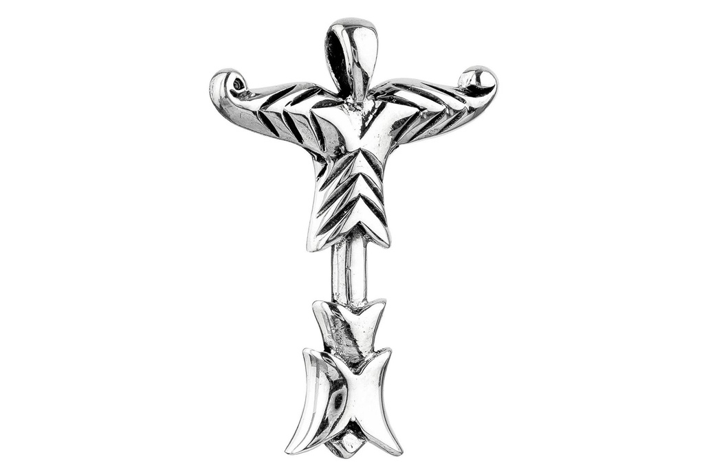 Anhänger IRMIN VIKING aus Silber – Germanisches Irminsul Amulett 3,1 cm