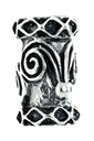 Keltische Perle "Dvalin" aus Silber 925 – Bart- & Haarperle mit Doppelspirale 1,4 cm