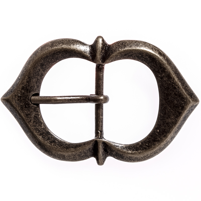 [B607-21] Spitzbogen-Schließe,30mm, altmessingfarben