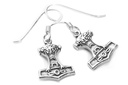 Ohrhänger Torsas Thorshammer Mjölnir aus Silber 925 – Wikinger Ohrschmuck 1,5 cm