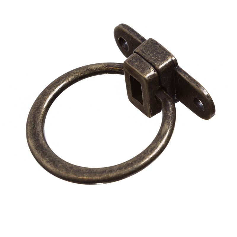Taschenverschluss Ring Altmessingfarben