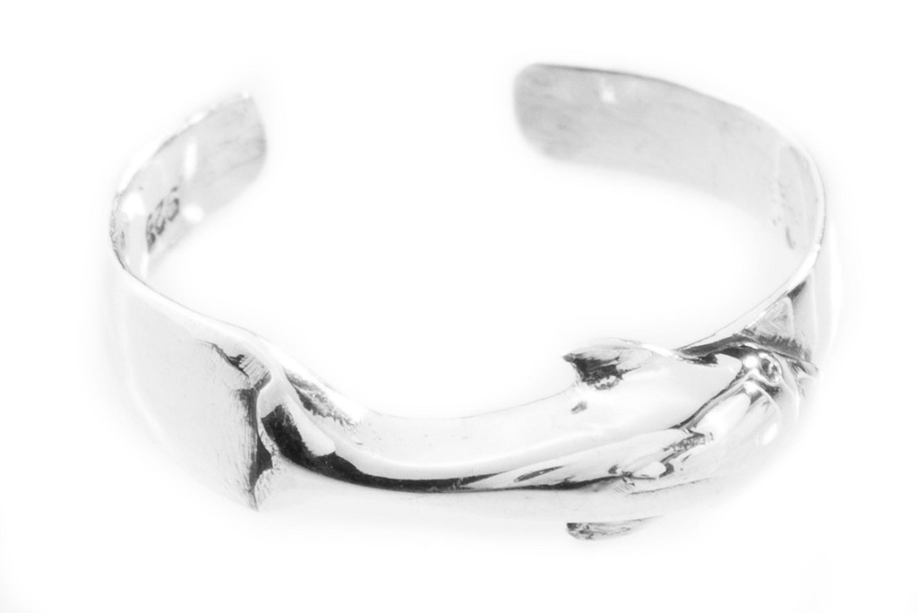 Zehenring "Delfina" mit Delfin aus Silber 925 – Verspieltes Schmuckstück für Sommer & LARP 4 mm